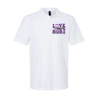 Love ShouldnT Hurt Stop The Violence End The Silence Softstyle Adult Sport Polo