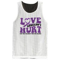 Love ShouldnT Hurt Stop The Violence End The Silence Mesh Reversible Basketball Jersey Tank