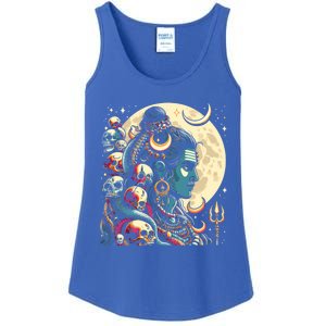 Lord Shiva Hindu God Mahadeva Trident Hinduism Devo Gift Ladies Essential Tank