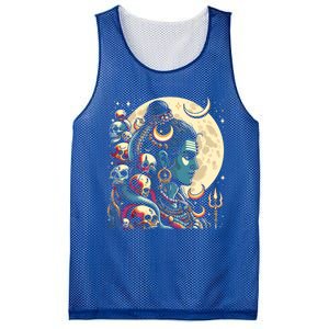 Lord Shiva Hindu God Mahadeva Trident Hinduism Devo Gift Mesh Reversible Basketball Jersey Tank