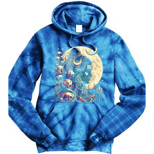 Lord Shiva Hindu God Mahadeva Trident Hinduism Devo Gift Tie Dye Hoodie