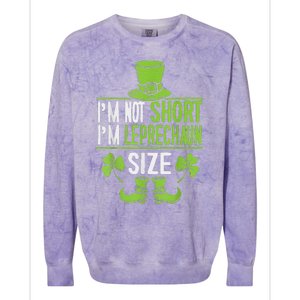 Leprechaun Shamrock Happy St Patricks Day Colorblast Crewneck Sweatshirt