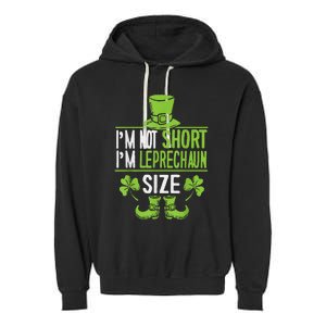 Leprechaun Shamrock Happy St Patricks Day Garment-Dyed Fleece Hoodie