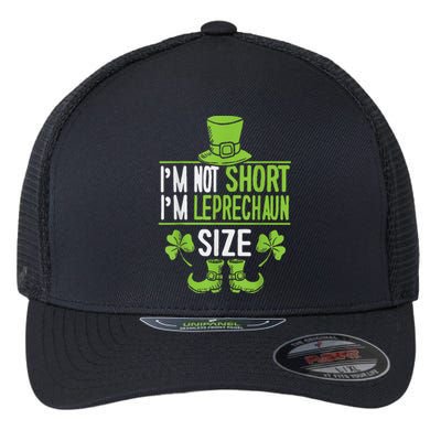 Leprechaun Shamrock Happy St Patricks Day Flexfit Unipanel Trucker Cap