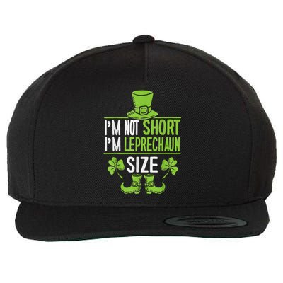 Leprechaun Shamrock Happy St Patricks Day Wool Snapback Cap