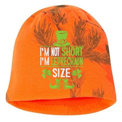 Leprechaun Shamrock Happy St Patricks Day Kati - Camo Knit Beanie