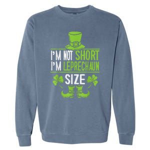 Leprechaun Shamrock Happy St Patricks Day Garment-Dyed Sweatshirt