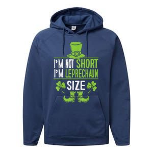 Leprechaun Shamrock Happy St Patricks Day Performance Fleece Hoodie