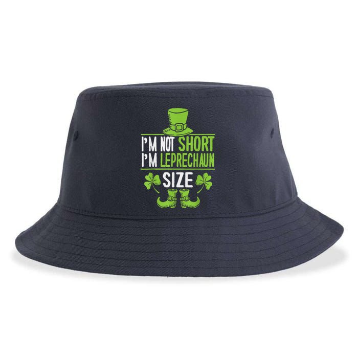 Leprechaun Shamrock Happy St Patricks Day Sustainable Bucket Hat