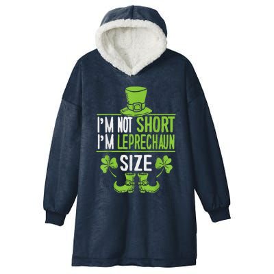 Leprechaun Shamrock Happy St Patricks Day Hooded Wearable Blanket