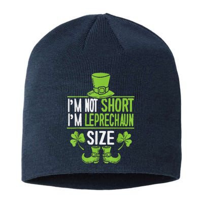 Leprechaun Shamrock Happy St Patricks Day Sustainable Beanie