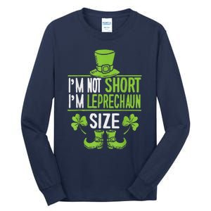 Leprechaun Shamrock Happy St Patricks Day Tall Long Sleeve T-Shirt