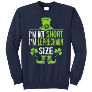 Leprechaun Shamrock Happy St Patricks Day Tall Sweatshirt