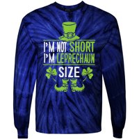 Leprechaun Shamrock Happy St Patricks Day Tie-Dye Long Sleeve Shirt