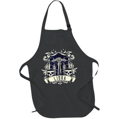 Libra Skull Horoscope Personality Zodiac Birthday Apron