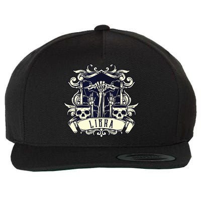 Libra Skull Horoscope Personality Zodiac Birthday Wool Snapback Cap