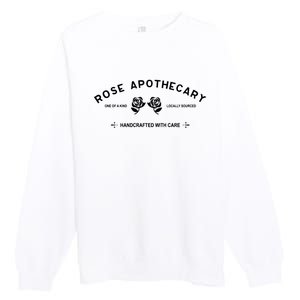 Locally Sourced Handcrafted With Care Moira Rose David Rose Schitt Creek Rose Ap Premium Crewneck Sweatshirt