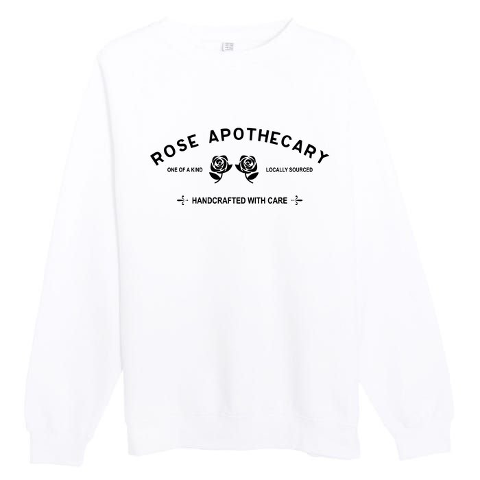 Locally Sourced Handcrafted With Care Moira Rose David Rose Schitt Creek Rose Ap Premium Crewneck Sweatshirt