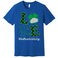 Love Stethoscope Healthcare Worker Life Shamrock Gift Premium T-Shirt