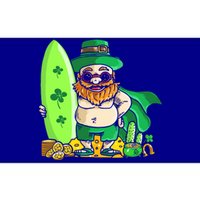 Leprechaun Surfing Hawaiian Summer St Patty's Day Cool Gift Bumper Sticker