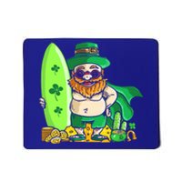 Leprechaun Surfing Hawaiian Summer St Patty's Day Cool Gift Mousepad