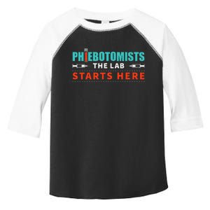 Lab Starts Here Phlebotomist Apparel Phlebotomy Novelty Toddler Fine Jersey T-Shirt