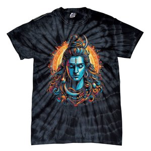 Lord Shiva Hindu God Mahadeva Trident Hinduism Devotee Tie-Dye T-Shirt