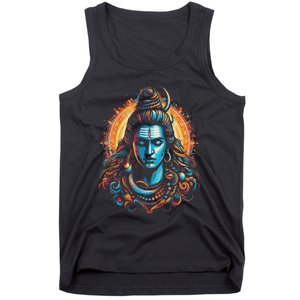 Lord Shiva Hindu God Mahadeva Trident Hinduism Devotee Tank Top