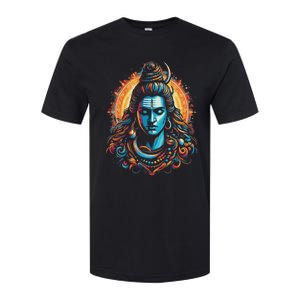 Lord Shiva Hindu God Mahadeva Trident Hinduism Devotee Softstyle CVC T-Shirt