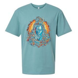 Lord Shiva Hindu God Mahadeva Trident Hinduism Devotee Sueded Cloud Jersey T-Shirt