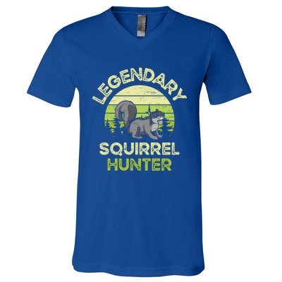 Legendary Squirrel Hunter Gift V-Neck T-Shirt