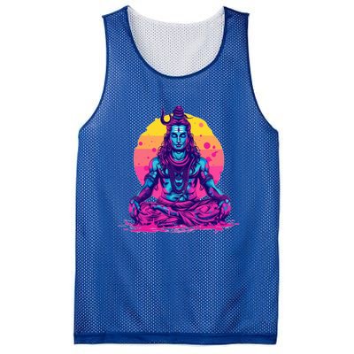 Lord Shiva Hindu God Worshipping Great Gift Mesh Reversible Basketball Jersey Tank