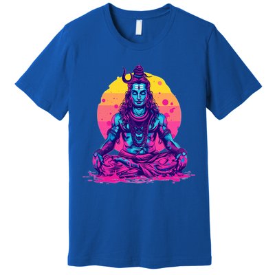 Lord Shiva Hindu God Worshipping Great Gift Premium T-Shirt