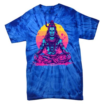 Lord Shiva Hindu God Worshipping Great Gift Tie-Dye T-Shirt