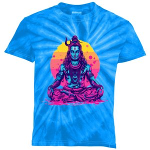 Lord Shiva Hindu God Worshipping Great Gift Kids Tie-Dye T-Shirt