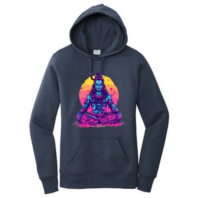 Lord Shiva Hindu God Worshipping Great Gift Women's Pullover Hoodie