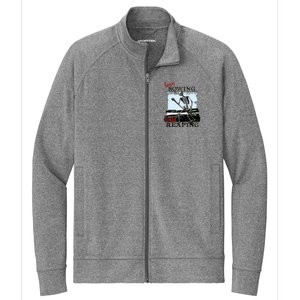 Love Sowing Hate Reaping Skeleton Stretch Full-Zip Cadet Jacket