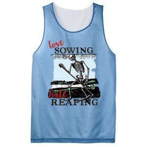 Love Sowing Hate Reaping Skeleton Mesh Reversible Basketball Jersey Tank