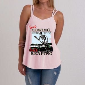 Love Sowing Hate Reaping Skeleton Women's Strappy Tank