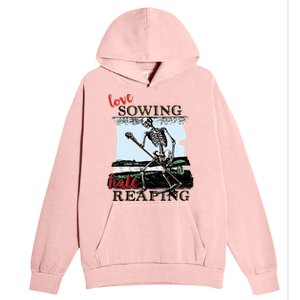 Love Sowing Hate Reaping Skeleton Urban Pullover Hoodie