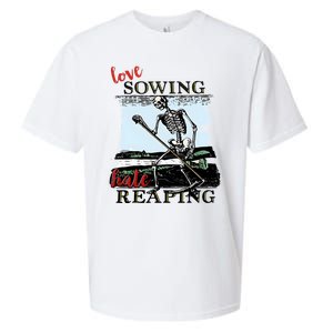 Love Sowing Hate Reaping Skeleton Sueded Cloud Jersey T-Shirt