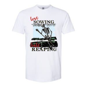 Love Sowing Hate Reaping Skeleton Softstyle CVC T-Shirt