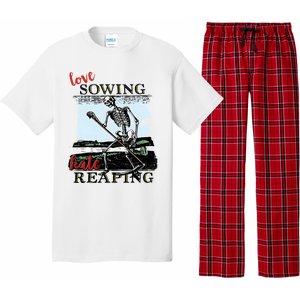 Love Sowing Hate Reaping Skeleton Pajama Set