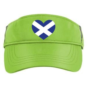 Ladies Scotland Heart Flag Scotland Adult Drive Performance Visor