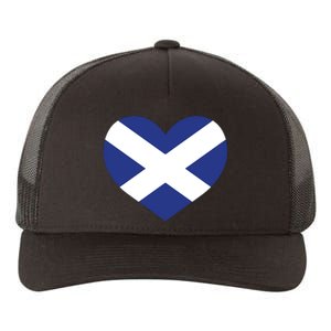 Ladies Scotland Heart Flag Scotland Yupoong Adult 5-Panel Trucker Hat