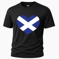 Ladies Scotland Heart Flag Scotland Cooling Performance Crew T-Shirt