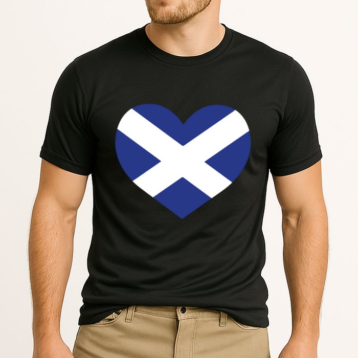 Ladies Scotland Heart Flag Scotland Cooling Performance Crew T-Shirt