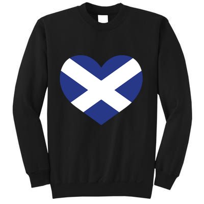 Ladies Scotland Heart Flag Scotland Sweatshirt