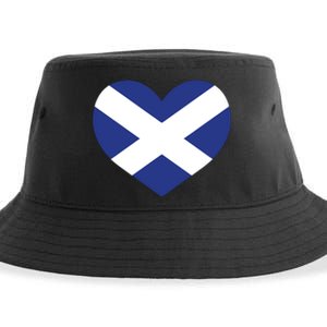 Ladies Scotland Heart Flag Scotland Sustainable Bucket Hat