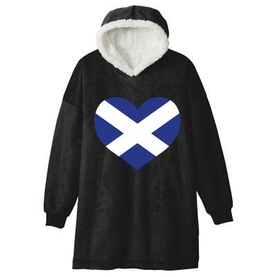 Ladies Scotland Heart Flag Scotland Hooded Wearable Blanket
